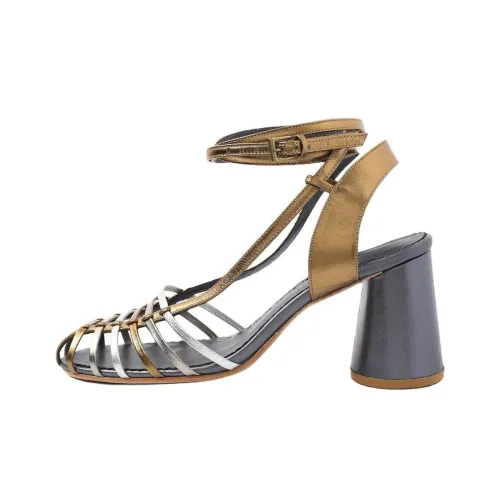 Sarah Chofakian Lupita Сандалии в римском стиле 6,5 см Женские Серебряные