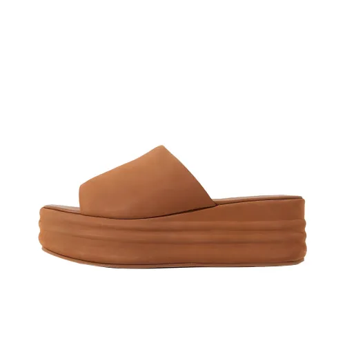 FREE PEOPLE Слипоны 7 см Женские Темно-оранжевый