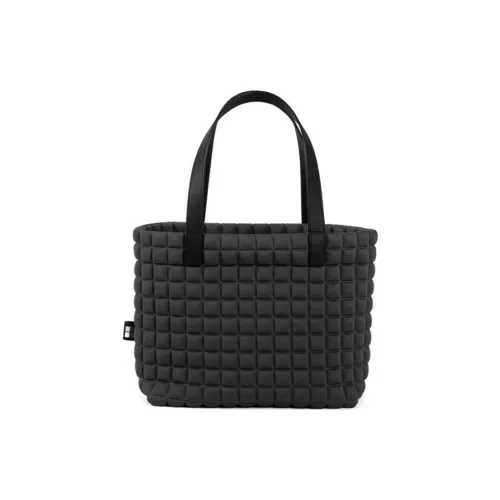 BPRIME Переработанный 3D Cube VITA Термообразованная ткань Тоут Сумка Сумка для покупок Сумка Маленькая Женская Черная