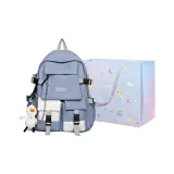 Светло-синий с шармом + элегантная сумка для покупок