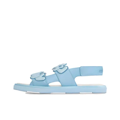 LOUIS VUITTON Цветочный дизайн Пляжные сандалии Мужской Синий