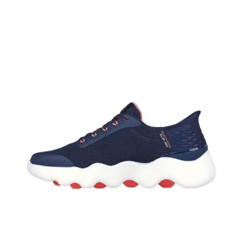 Skechers Go Walk Massage Fit Низкий Топ Повседневные Беговые кроссовки Женские Синие