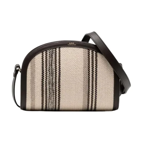 A.P.C. Joint Paragraph Овечья кожа Сумка через плечо Женская Коричневая и Бежевая