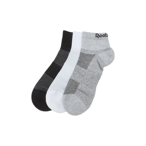 reebok 3 шт Черный + Серый + Белый Унисекс Носки