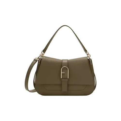 Furla Телячья кожа Сумка через плечо Сумка среднего размера Женская Армейский зеленый