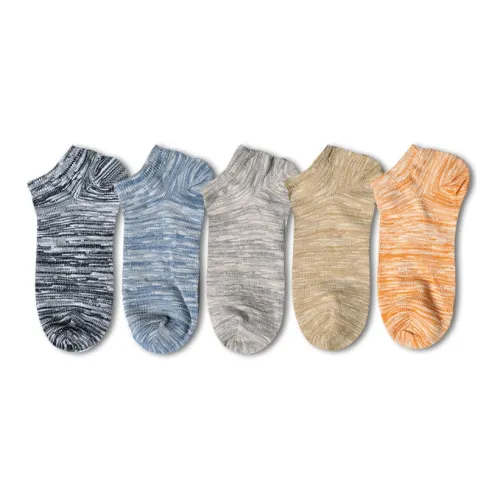 Mulong Family Низкие носки Мужские 5 пар смешанные цвета