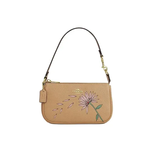 COACH Observed By Us Коллаборация Nolita Коровья кожа Сумка через плечо Сумка на плечо Женская Коричневая Желтая