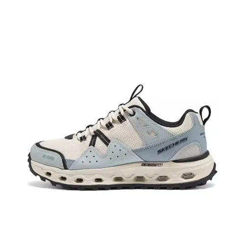 Skechers GLIDE STEP AT Аbrasion Resistant Поддержка Баланс Impact Resistant Низкий Топ Уличная обувь Женская Белый Серый