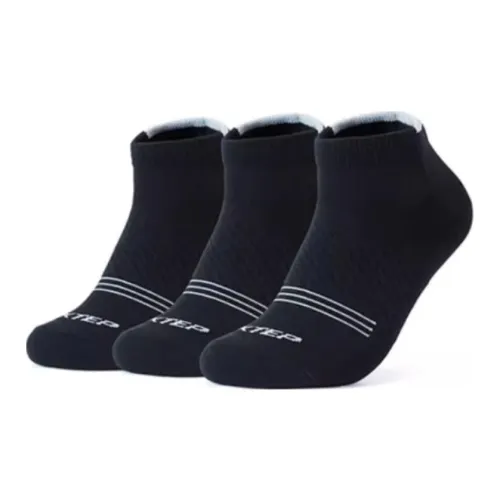 XTEP 3 Pack Мужские Черные Носки