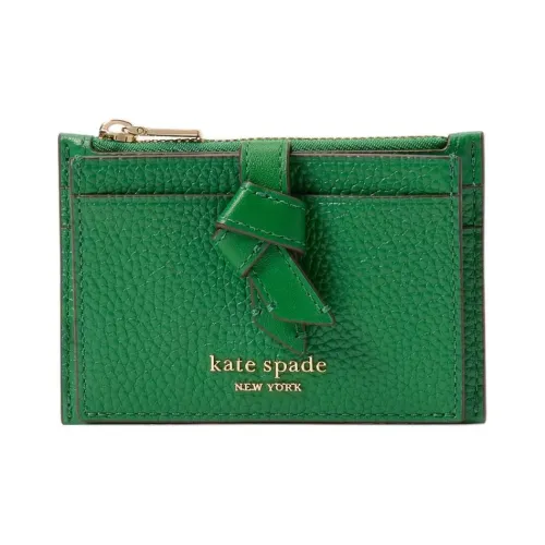 Kate Spade Knott Зернистая кожа личи кожа картхолдер картхолдер мини женский зеленый