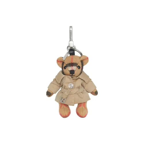 Burberry Кашемир Хлопок Кожа Полиэстер Полиуретан Аксессуары для телефонов Keychains Женские Коричневый