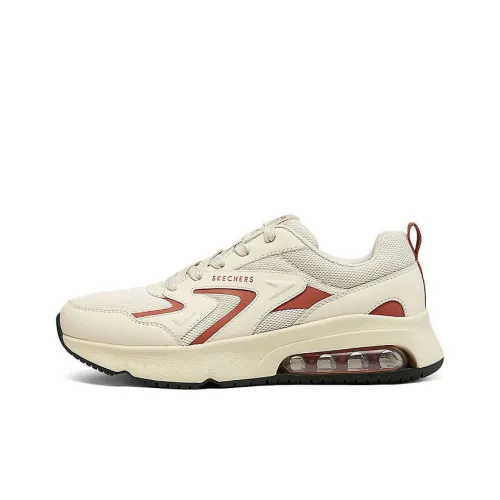 Skechers Uno Устойчивый к истиранию Дышащий Низкий Топ Повседневная Беговая Обувь Мужская Бежево-Красная