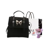 Черный+эксклюзивная сумка для покупок+поздравительная открытка+сушеный цветок