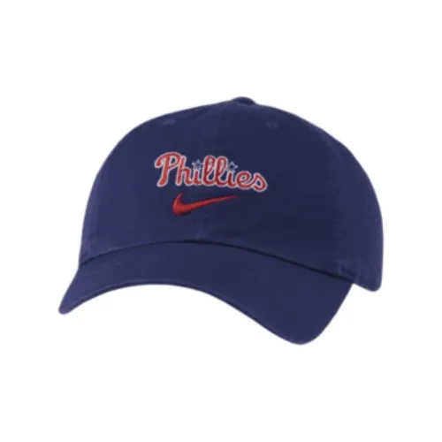 Nike 100% хлопок Кепки Унисекс Синий