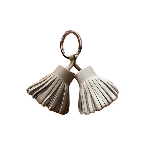 HERMES Keychains Женские Бежевые из овечьей кожи