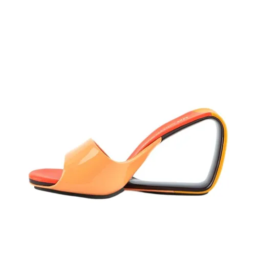 UNITED NUDE Слипоны 9 см Женские Оранжевые