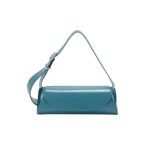 JIL SANDER Телячья кожа Сумка через плечо Женская Синяя