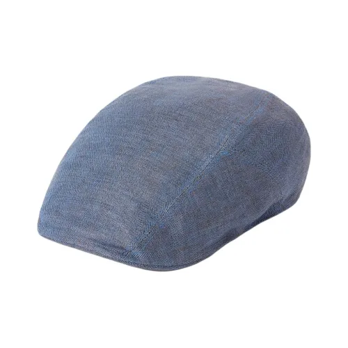 STETSON Linen Cotton Polyester Berets Unisex Blue STETSON Льняные Хлопковые Полиэстеровые Береты Унисекс Синий