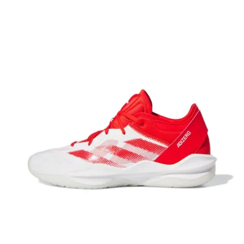 Adidas Adizero Select Slip-Resistant Lightweight Cushioning Low-Top Basketball Shoes Unisex Red White Adidas Adizero Select Противоскользящие Легкие Амортизирующие Низкие Баскетбольные Кроссовки Унисекс Красный Белый