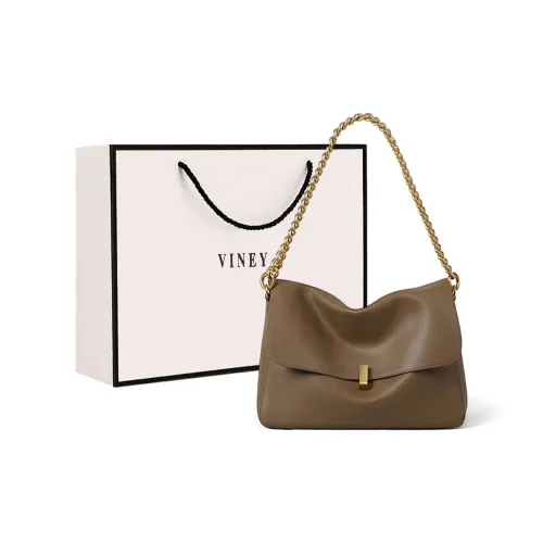 VINEY Коровья кожа с синтетической кожей сумка через плечо подмышечный тоут большой женский хаки