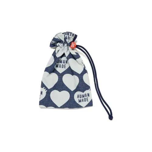 HUMAN MADE Хлопок Шнурок Сумка для хранения Трубы Унисекс Морской Синий
