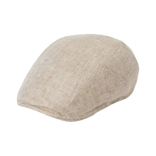 STETSON Linen Berets Unisex Beige