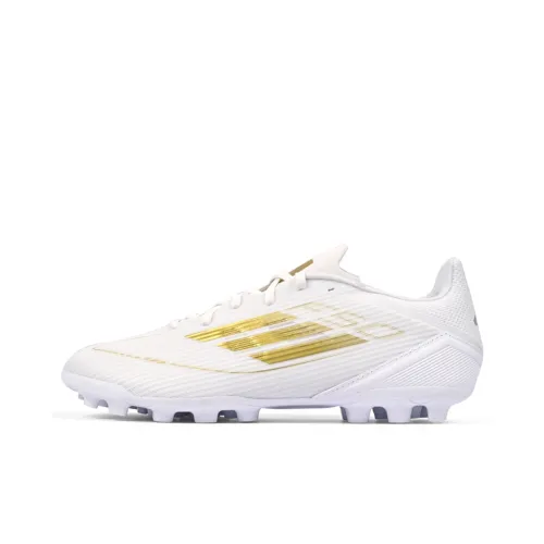 Adidas F50 League AG Искусственная трава Футбольные бутсы Унисекс Белый Золото