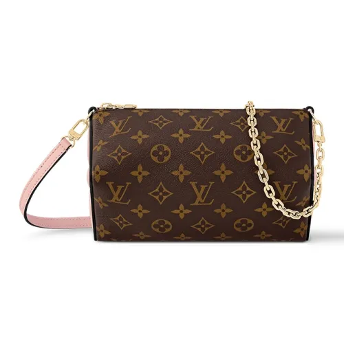 LOUIS VUITTON Монограмма Покрытый холст Фрукты Сумка Сумка через плечо Мини Женская Розовая Жасмин