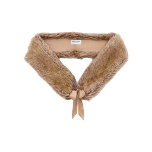 SAINT LAURENT Полиамид Шарфы Женские Коричневый