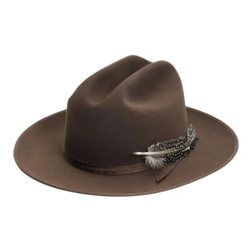 STETSON Сатин Натуральная кожа Искусственная замша Шапки и Кепки Унисекс Легкий Коричневый