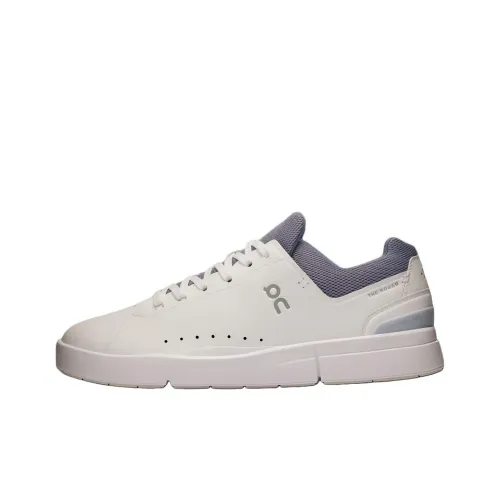 On The Roger Advantage Slip-resistant Low Top Casual Shoes Men's White Gray На The Roger Advantage противоскользящий низкий топ повседневная обувь мужская белый серый