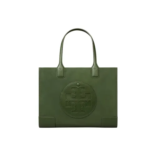 TORY BURCH Ella Переработанный Нейлон Тоут Сумка Сумка для покупок Сумка на плечо Сумка маленькая Женская Базилик Зеленый