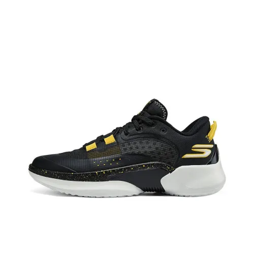 Skechers SKX RESAGRIP Низкий Топ Тренировочные Беговые Кроссовки Мужские Черные Желтые