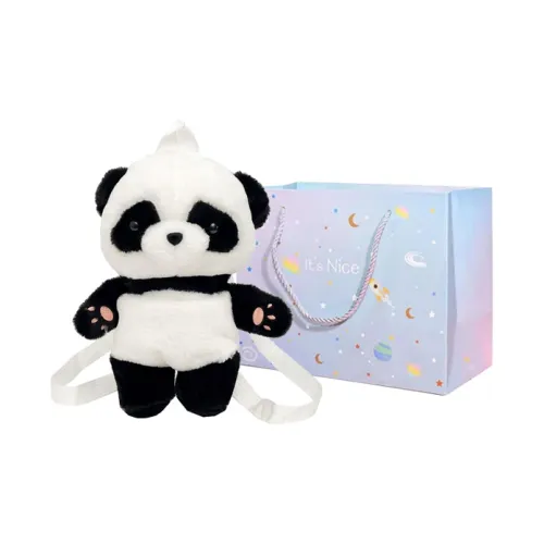 GOX Плюшевый рюкзак стандартный женский белый коричневый