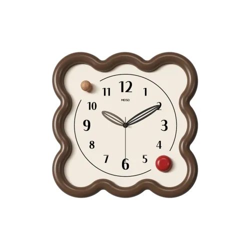 Meishida Sweeping Seconds Movement Унисекс Настенные часы Бежевый