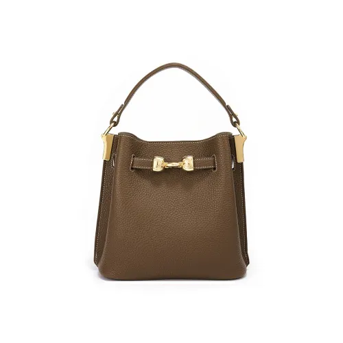 BOSSSUNWEN Коровья кожа Магнитная застежка Сумка через плечо для повседневного использования и свиданий Маленькая сумка Хаки Женская