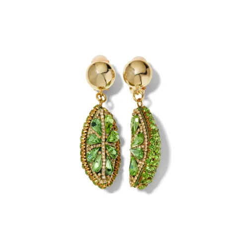 Серьги OSCAR DE LA RENTA Женские Зеленые