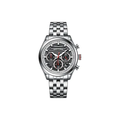 FAIRWHALE Кварцевый механизм металлический ремешок мужские часы черный циферблат