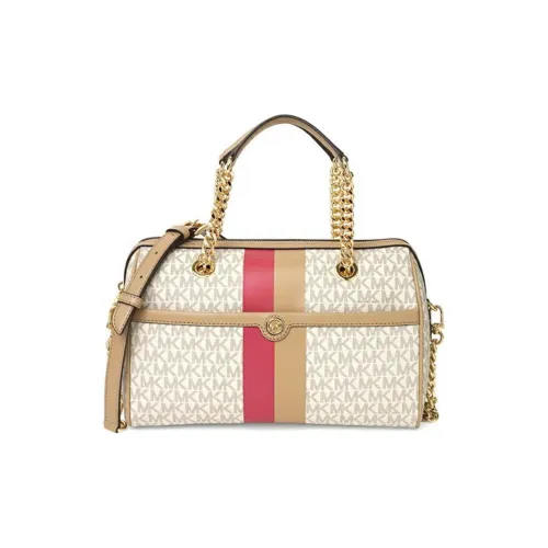 MICHAEL KORS Blaire Покрытый холст Сумка через плечо Сумка через плечо Сумка среднего размера Женская Белая