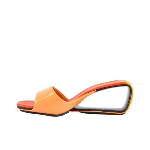 UNITED NUDE Слипоны 6,5 см Женские Оранжевые