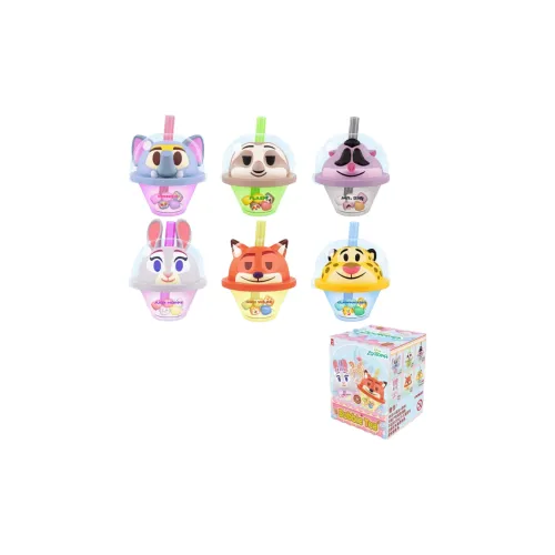 LIOH TOY Disney Zootopia Желе Молочно-чайный Слепые коробки Один Mystery Коробка Целая коробка 6 шт