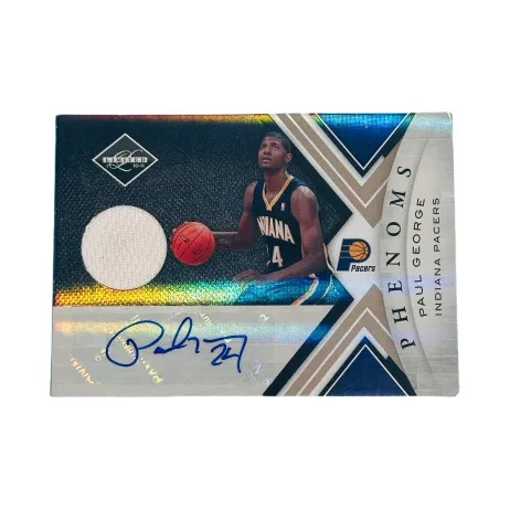 Panini Павл Джордж Новые звезды Фирменный Panini Remit Cut Джерси Подпись Звезда Карта Карта пройдет Спортивные карты 1 шт