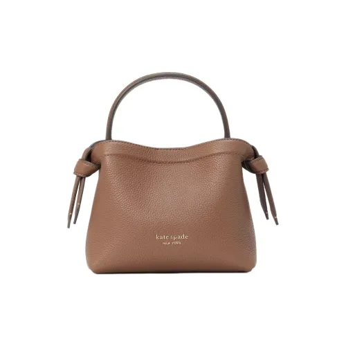 Kate Spade Knott Зернистая кожа личи кожа сумка через плечо сумка мини женская CAMEL