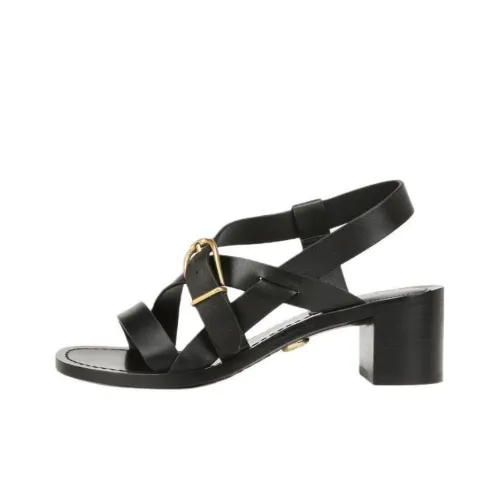 Veronica Beard Etta One Strap Sandals 5cm Women's Black Вероника Бард Эта Один Ремешок Сандалии 5см Женские Черные