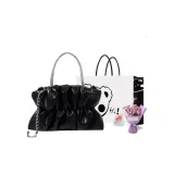 Черный+эксклюзивная сумка для покупок+поздравительная открытка+сушеный цветок