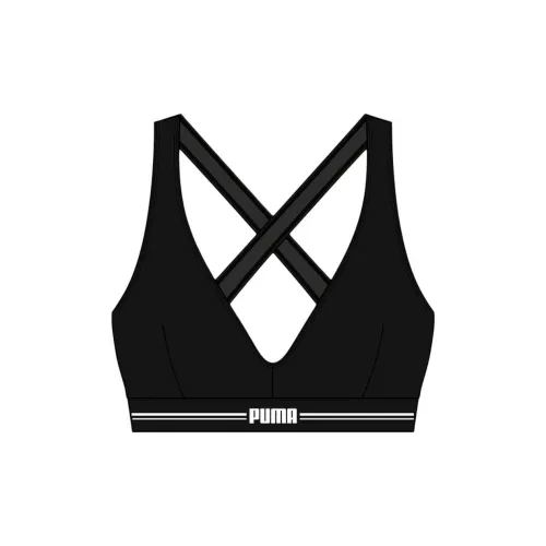 PUMA Черные Женские Бюстгальтеры