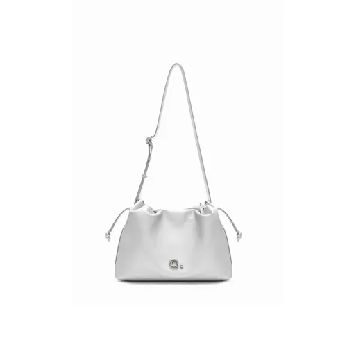 MUVA Коровья кожа Облако Сумка через плечо Сумка на плечо Женская Лунный камень Серебряный Сумеречный Черный