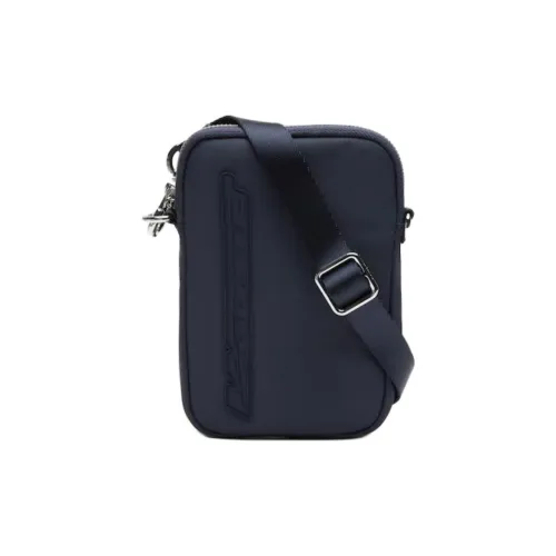 LACOSTE Collaboration Переработанный полиамид Одно плечо Через плечо Чехол для телефона Унисекс Белая ночь Синий