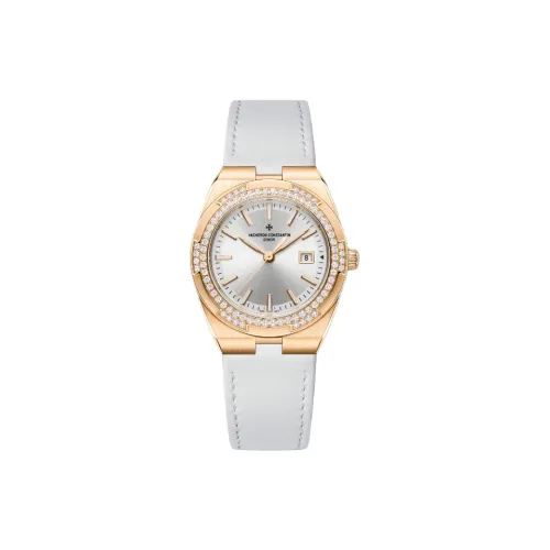 Vacheron Constantin Кварцевый механизм Женские часы Longitudinal and Lateral Collection OVERSEAS, 33 мм, серебряные