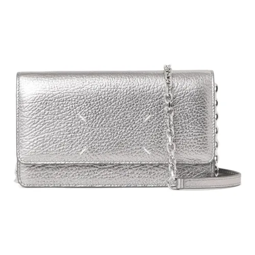 Maison Margiela Телячья кожа Сумка через плечо Сумка на плечо Женская серебряная